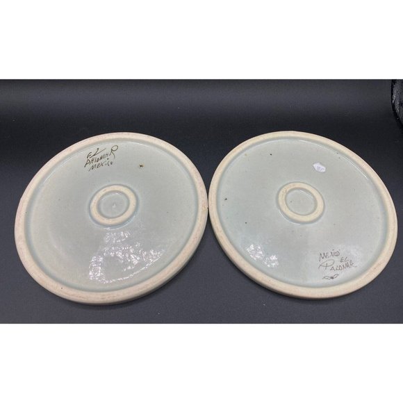 Ken Edwards El Palomar Mexican Pottery Round Rooster & Duck Trivet 7" LOT 2 - Picture 10 of 12